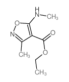 4-Isoxazolecarboxylicacid, 3-methyl-5-(methylamino)-, ethyl ester structure