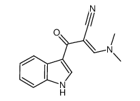 (E)-3-dimethylamino-2-(1H-indol-3-ylcarbonyl)acrylonitrile Structure