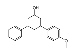 3-(4-methoxyphenyl)-5-phenylcyclohexan-1-ol Structure