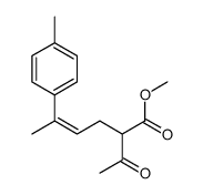 methyl 2-acetyl-5-(4-methylphenyl)hex-4-enoate结构式