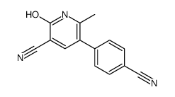 3-Pyridinecarbonitrile, 5-(4-cyanophenyl)-1,2-dihydro-6-methyl-2-oxo- picture