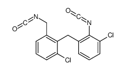 1-chloro-2-[(3-chloro-2-isocyanatophenyl)methyl]-3-(isocyanatomethyl)benzene Structure