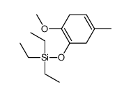 triethyl-(2-methoxy-5-methylcyclohexa-1,4-dien-1-yl)oxysilane Structure