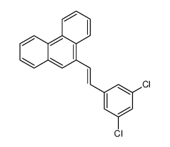 1-(3,5-Dichlorophenyl)-2-(9-phenanthryl)ethene Structure