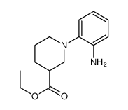 1-(2-氨基苯基)-哌啶-3-羧酸乙酯结构式