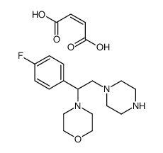 4-[1-(4-Fluoro-phenyl)-2-piperazin-1-yl-ethyl]-morpholine; compound with (Z)-but-2-enedioic acid Structure