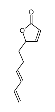 ((E)-5-Hexa-3,5-dienyl)-5H-furan-2-one Structure