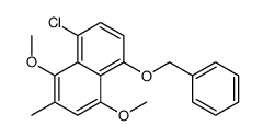 8-chloro-1,4-dimethoxy-2-methyl-5-phenylmethoxynaphthalene结构式