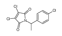 3,4-dichloro-1-[1-(4-chlorophenyl)ethyl]pyrrole-2,5-dione Structure