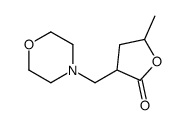 5-methyl-3-(morpholin-4-ylmethyl)oxolan-2-one结构式