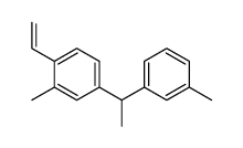 1-ethenyl-2-methyl-4-[1-(3-methylphenyl)ethyl]benzene Structure