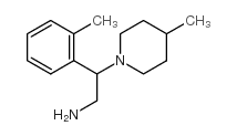 2-(2-甲基苯)-2-(4-甲基哌啶-1-基)乙胺结构式