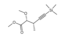 methyl (2R,3S)-2-methoxy-3-methyl-5-trimethylsilyl-4-pentynoate Structure