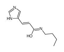 N-butyl-3-(1H-imidazol-5-yl)prop-2-enamide结构式