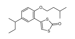 4-[5-butan-2-yl-2-(3-methylbutoxy)phenyl]-1,3-dithiol-2-one Structure