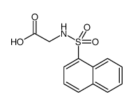 Glycine, N-(1-naphthalenylsulfonyl)结构式