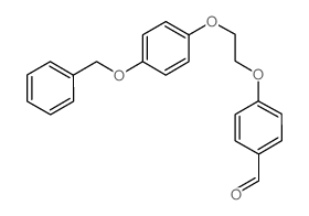 4-(2-(4-(BENZYLOXY)PHENOXY)ETHOXY)BENZALDEHYDE Structure