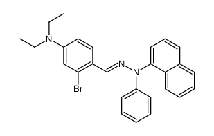 2-bromo-4-(diethylamino)benzaldehyde 1-naphthylphenylhydrazone结构式