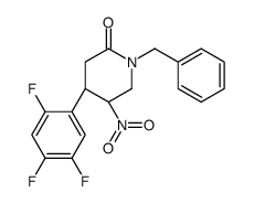 (4R,5R)-1-benzyl-5-nitro-4-(2,4,5-trifluorophenyl)piperidin-2-one Structure