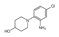 1-(2-Amino-4-chlorophenyl)-4-piperidinol结构式