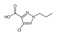 1H-Pyrazole-3-carboxylic acid, 4-chloro-1-propyl structure