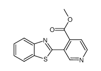 3-benzothiazol-2-yl-isonicotinic acid methyl ester结构式