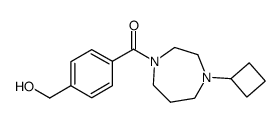 (4-cyclobutyl-[1,4]diazepan-1-yl)-(4-hydroxymethyl-phenyl)-methanone结构式