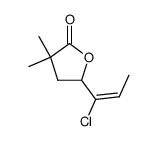 5-((E)-1-Chloro-propenyl)-3,3-dimethyl-dihydro-furan-2-one Structure