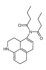 N-(2,3,3a,6,7,8-hexahydro-1H-benzo[de]quinolin-4-yl)-N-butanoylbutanamide结构式