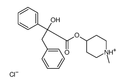 (1-methylpiperidin-1-ium-4-yl) 2-hydroxy-2,3-diphenylpropanoate,chloride结构式