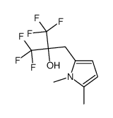 2-[(1,5-dimethylpyrrol-2-yl)methyl]-1,1,1,3,3,3-hexafluoropropan-2-ol结构式