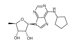 N-cyclopentyl-5'-deoxy-Adenosine Structure