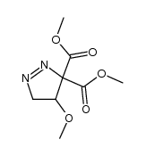 dimethyl 4-methoxy-4,5-dihydro-3H-pyrazole-3,3-dicarboxylate Structure