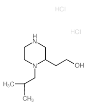 2-[1-(2-methylpropyl)piperazin-2-yl]ethanol,dihydrochloride结构式