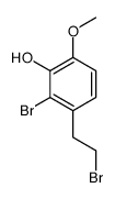 2-bromo-3-(2-bromoethyl)-6-methoxyphenol Structure