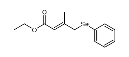 ethyl 3-methyl-4-(phenylselanyl)but-2-enoate Structure