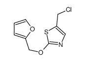 5-Chloromethyl-2-(furan-2-ylmethoxy)-thiazole结构式