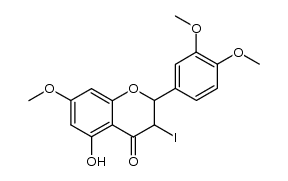 2-(3,4-dimethoxy-phenyl)-5-hydroxy-3-iodo-7-methoxy-chroman-4-one结构式