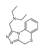 N-ethyl-N-(4H-[1,2,4]triazolo[3,4-c][1,4]benzothiazin-1-ylmethyl)ethanamine结构式