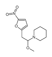 1-[1-methoxy-2-(5-nitrofuran-2-yl)ethyl]piperidine Structure