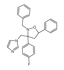 (3S,5S)-2-benzyl-3-(4-fluorophenyl)-3-(imidazol-1-ylmethyl)-5-phenyl-1,2-oxazolidine Structure