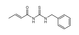 N-benzyl-N'-(2-butenoyl)thiourea Structure