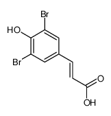 3,5-DIBROMO-4-HYDROXYCINNAMIC ACID structure