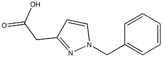 2-(1-benzyl-1H-pyrazol-3-yl)acetic acid Structure