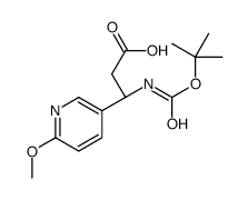 (R)-3-((TERT-BUTOXYCARBONYL)AMINO)-3-(6-METHOXYPYRIDIN-3-YL)PROPANOIC ACID picture