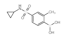 (4-(N-Cyclopropylsulfamoyl)-2-methylphenyl)boronicacid structure