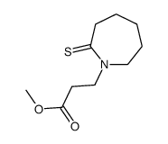 1H-Azepine-1-propanoic acid,hexahydro-2-thioxo-,methyl ester结构式