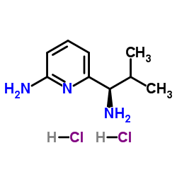 6-[(1R)-1-Amino-2-methylpropyl]-2-pyridinamine dihydrochloride Structure