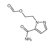 2-(5-carbamoylpyrazol-1-yl)ethyl formate Structure