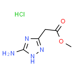 Methyl (3-amino-1H-1,2,4-triazol-5-yl)acetate hydrochloride picture